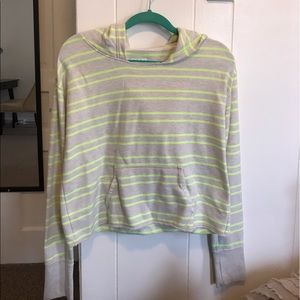 Striped cropped sweatshirt