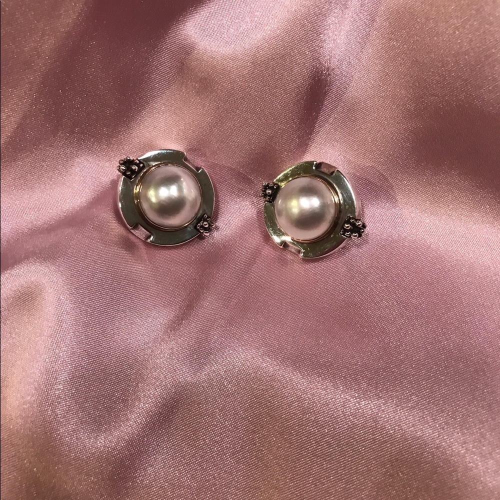 🐚r Retired! Michael Dawkins Pearl Earrings 🌺