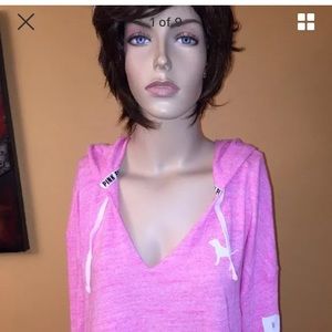Victorias Secret Pink lightweight hoodie in Pink