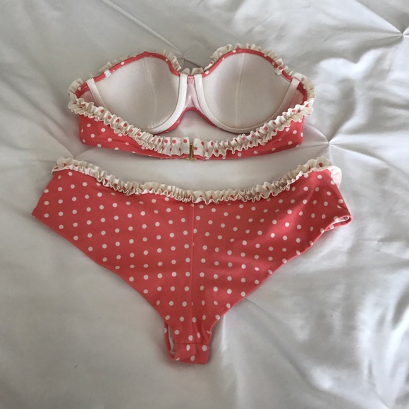 Victoria's Secret pink & white stapless swimsuit - Picture 4 of 4