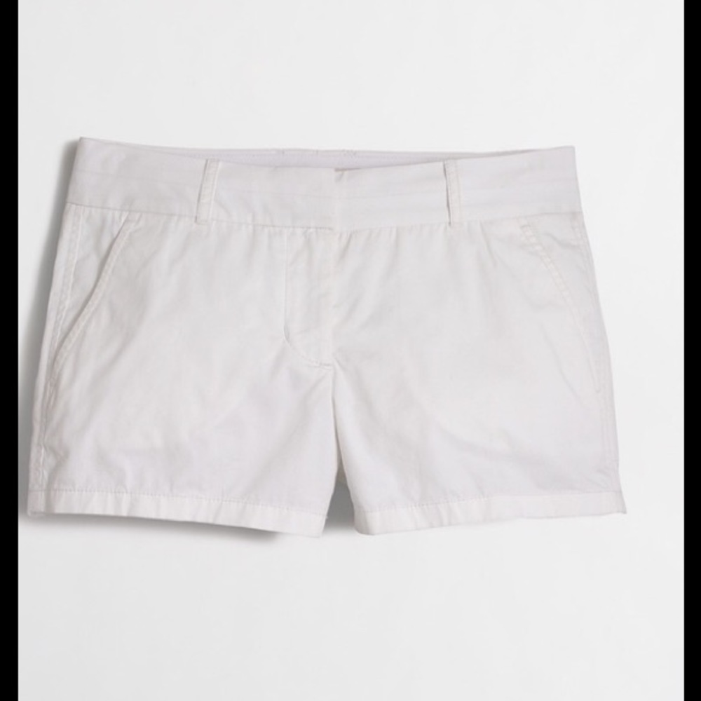 4"chino white shorts J.Crew