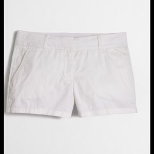 4"chino white shorts J.Crew