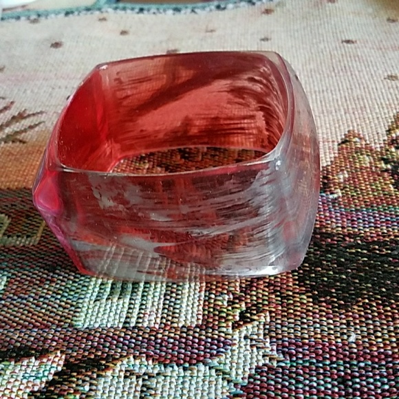 Chunky Acrylic Square Bangle NWT - Picture 2 of 5