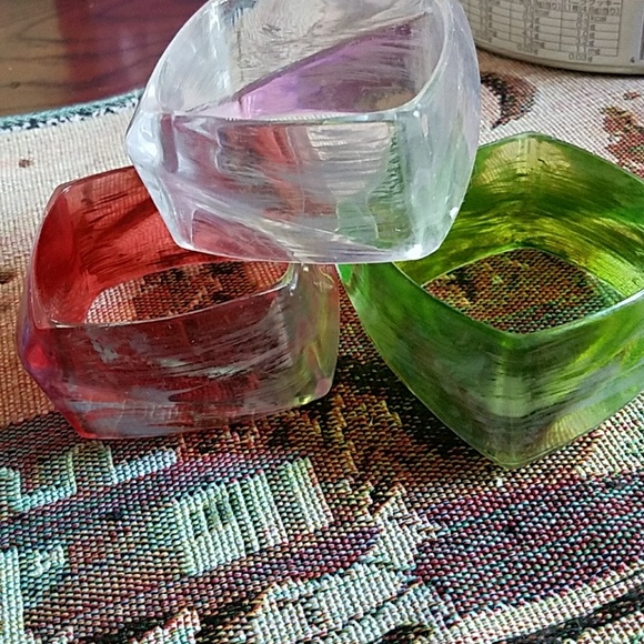 Chunky Acrylic Square Bangle NWT - Picture 3 of 5