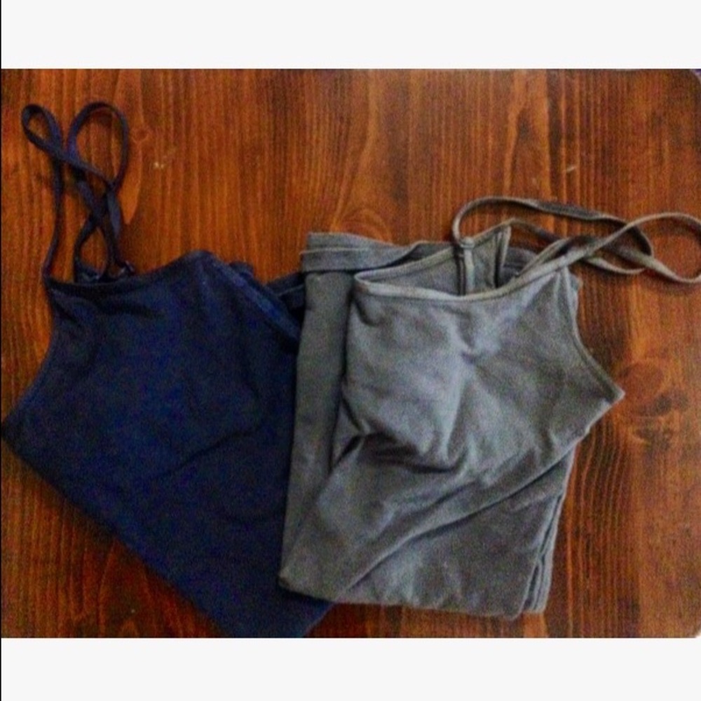 Bundle of navy and dark grey camis
