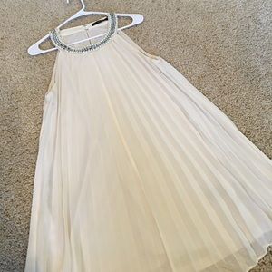 Lulu's Ivory Ruffled Mini Dress