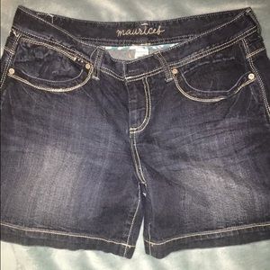 Maurice's denim shorts