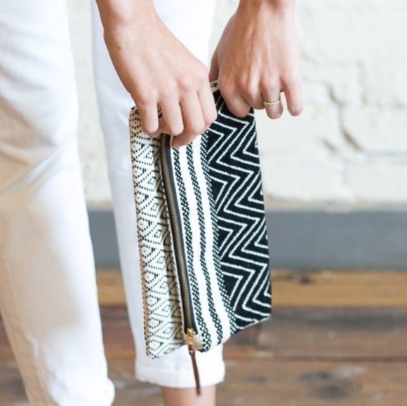 Reversible Brocade Foldover Clutch - Picture 7 of 7