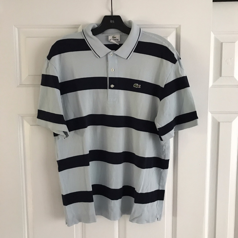 Lacoste striped polo, Size 6