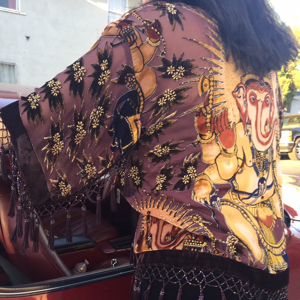 Beautiful Detailed and Beaded Shawl Top🕉🌞