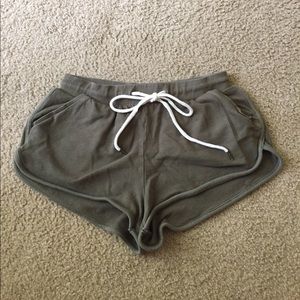 Olive green hot shorts