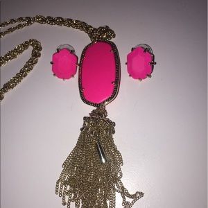 Kendra Scott Rayne Necklace and Matching Earrings