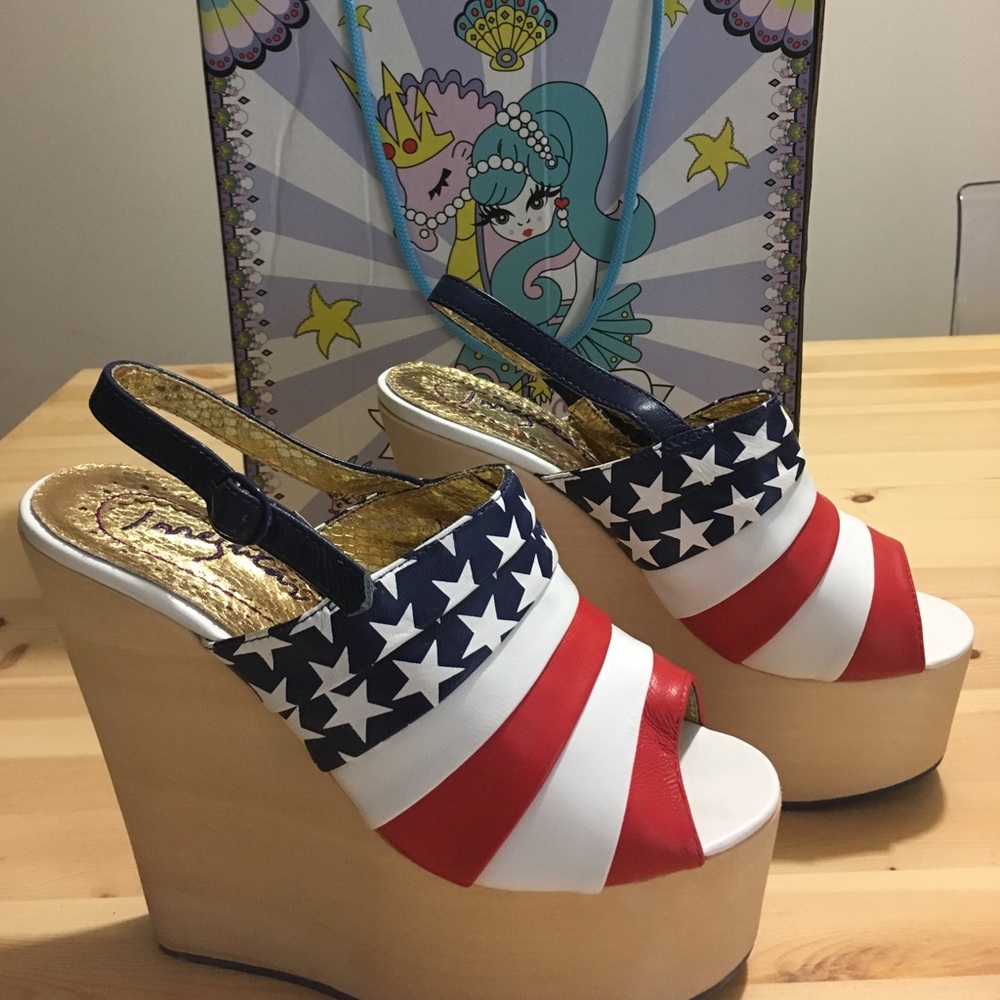 American Flag Platform Wedge - W7