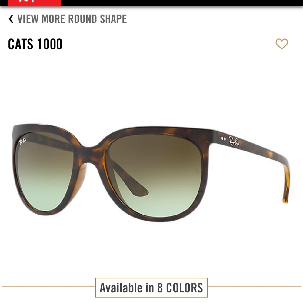 Rayban cat eye sunglasses (cats 1000)