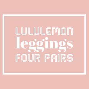 lululemon leggings - four pair