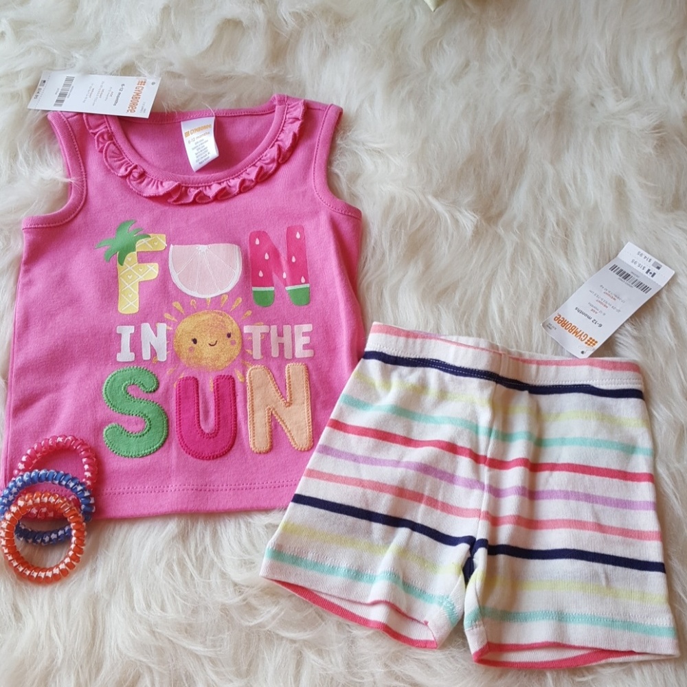 🎀NWT Gymboree 2 pc t-shirt & shorts outfit set🎀