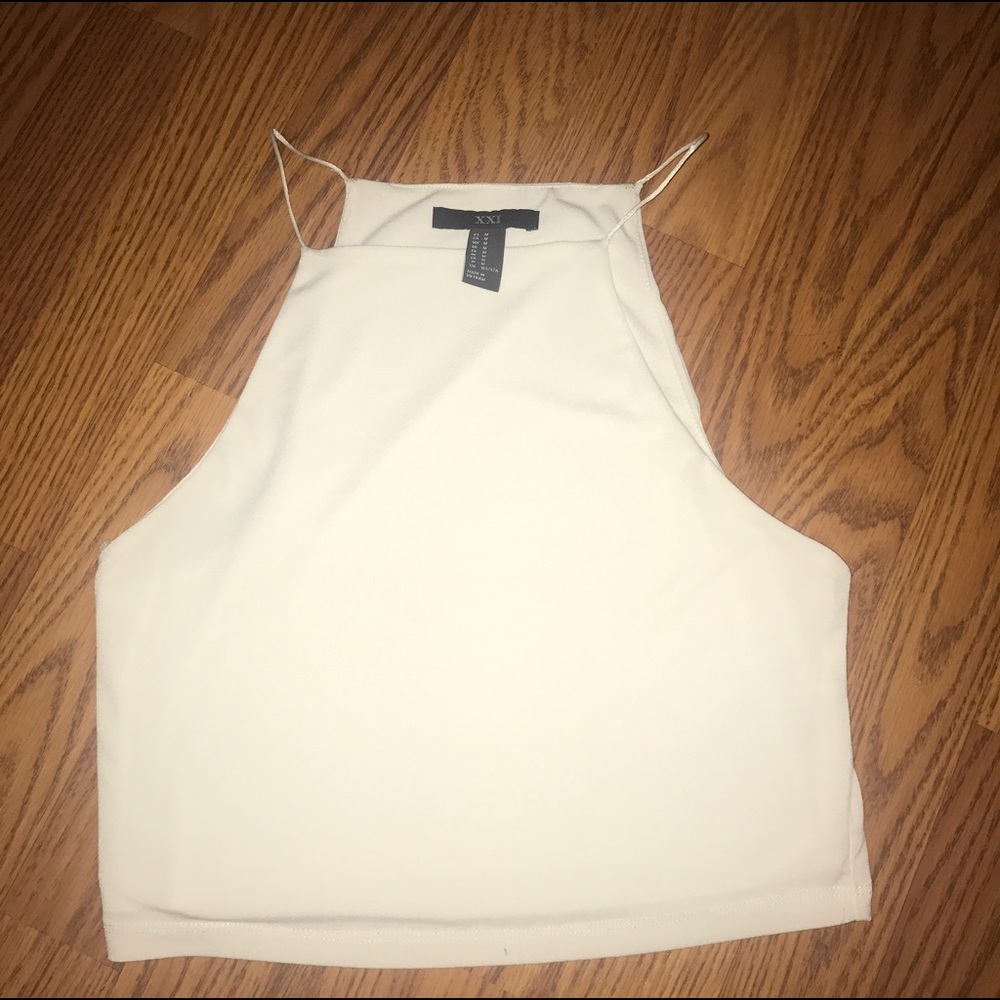 White Halter Top