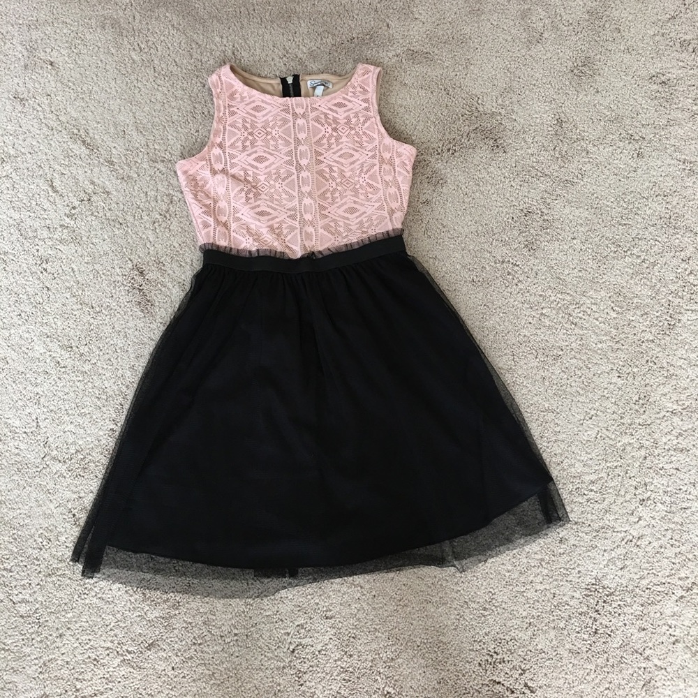 Speechless pink and black tulle dress