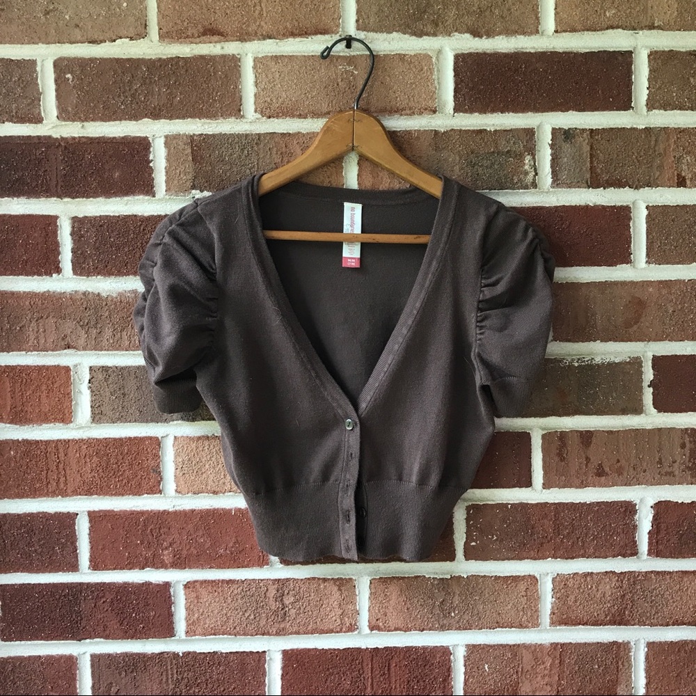 Brown cardigan