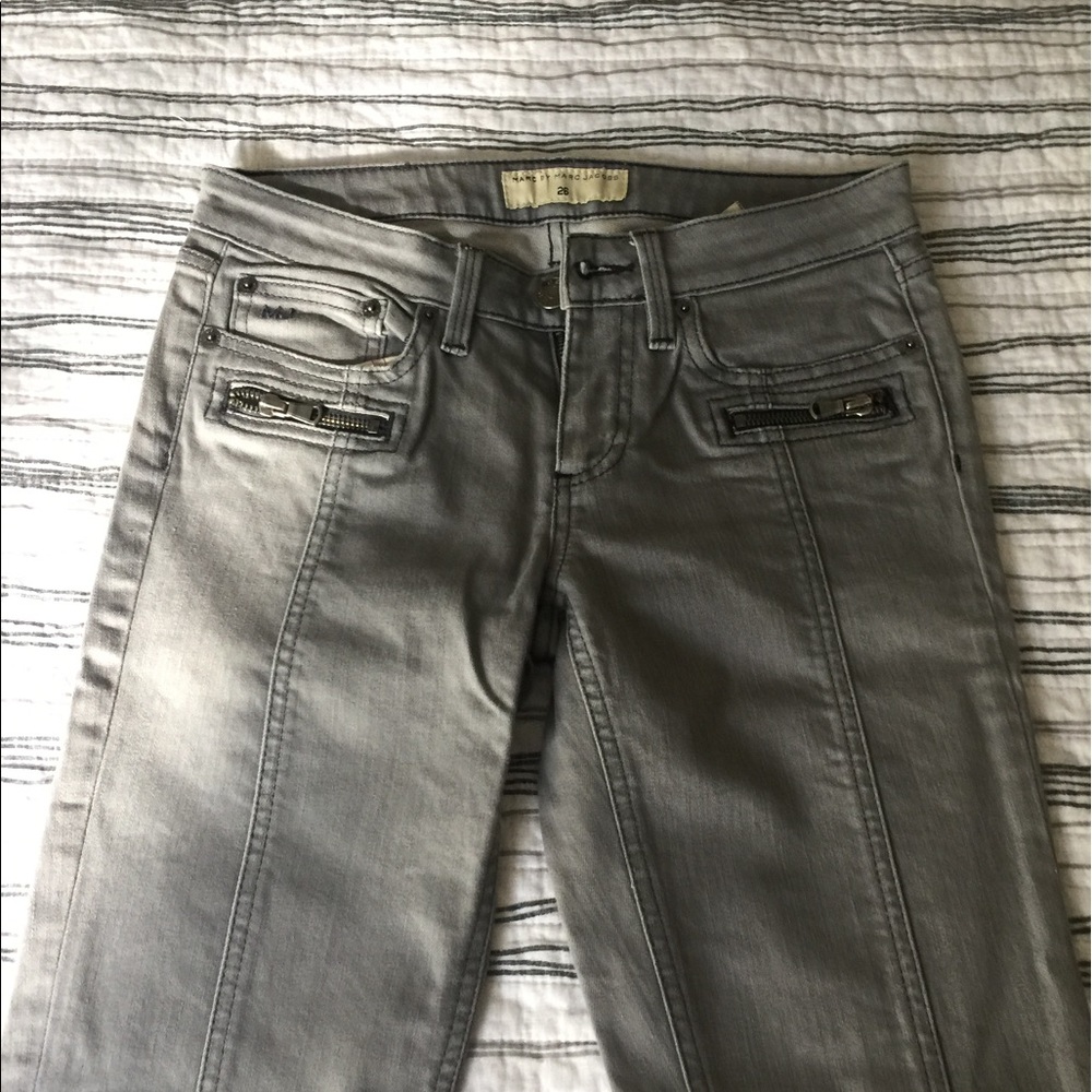 Marc Jacobs grey denim skinny jeans