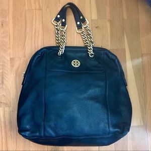 Tory Burch leather gold chain shoulder bag