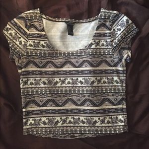 Patterned crop top