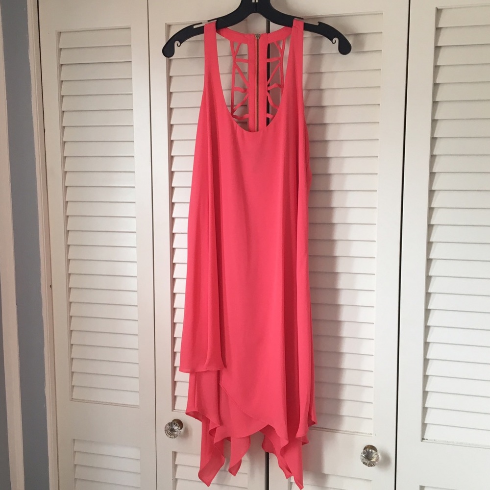 BCBG Paris pink coral dress