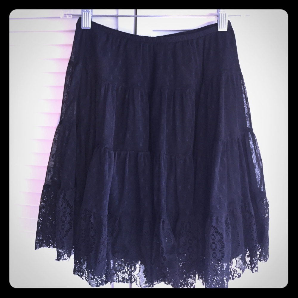 Black Lace FP Skirt