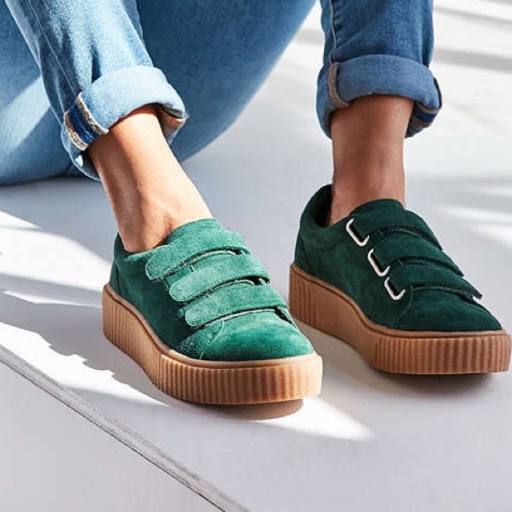 Hollie Three-Strap Creeper Sneaker