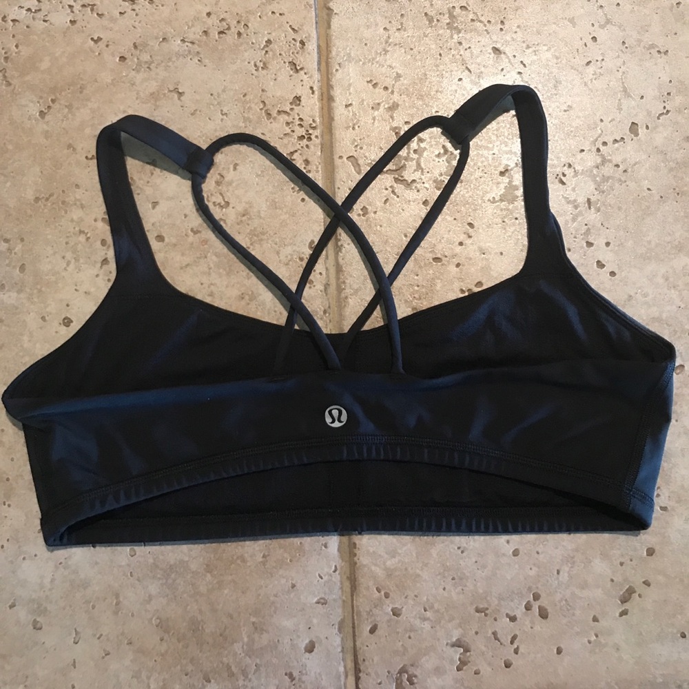 Lululemon Black Wild Bra size 10 Strappy