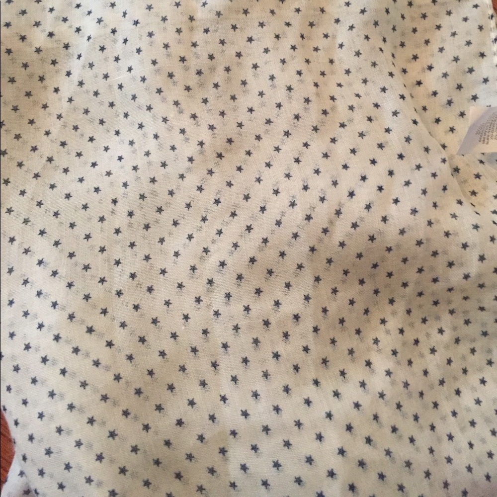 GAP printed infinity white star print scarf