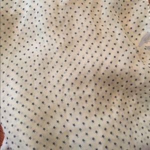 GAP printed infinity white star print scarf