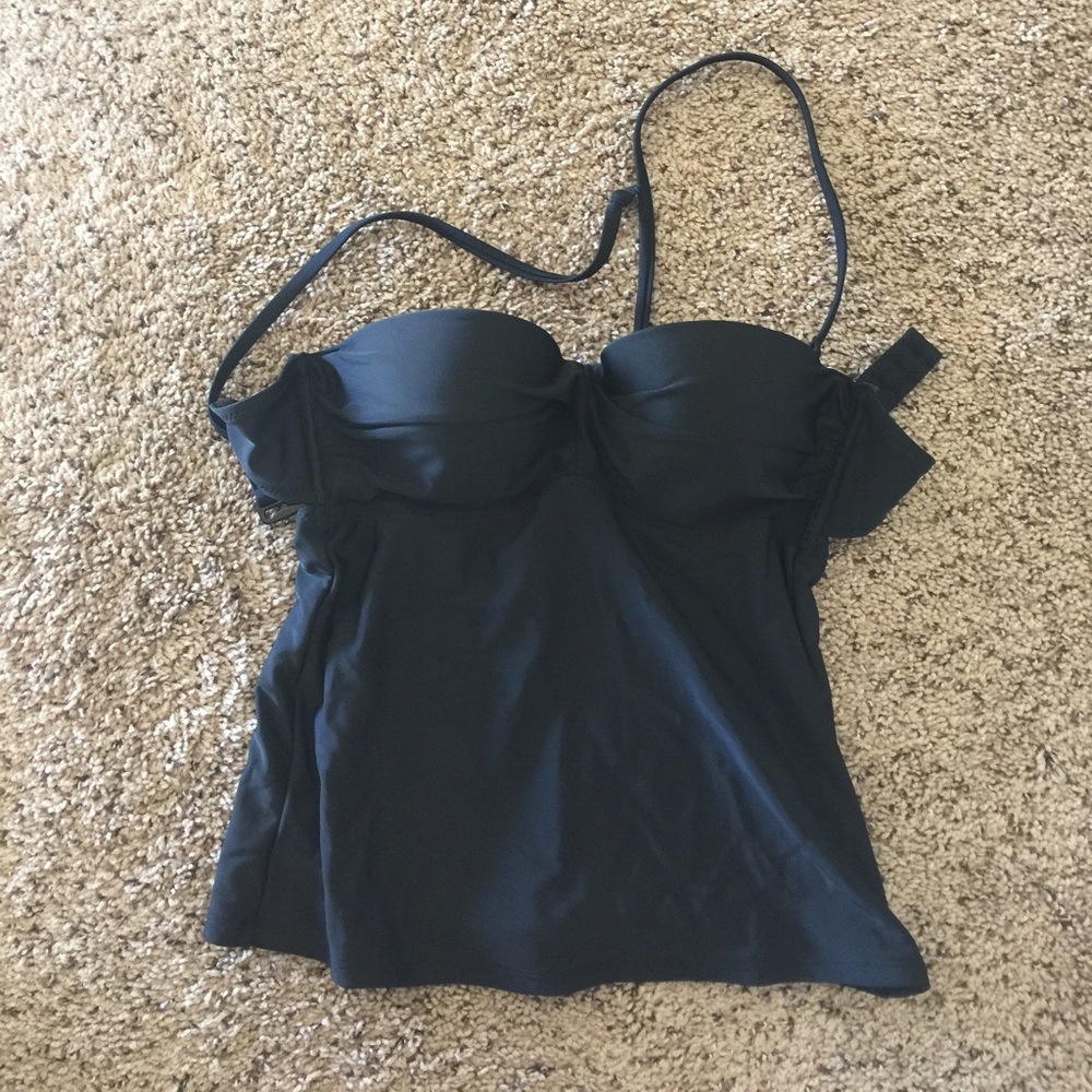 Old Navy black tankini top