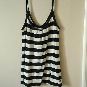 Hollister Blue and white stripped camisole