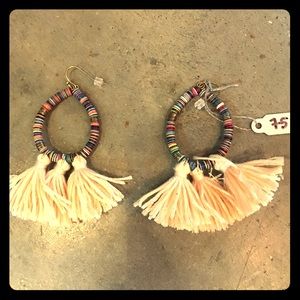 Fringe colorful earrings