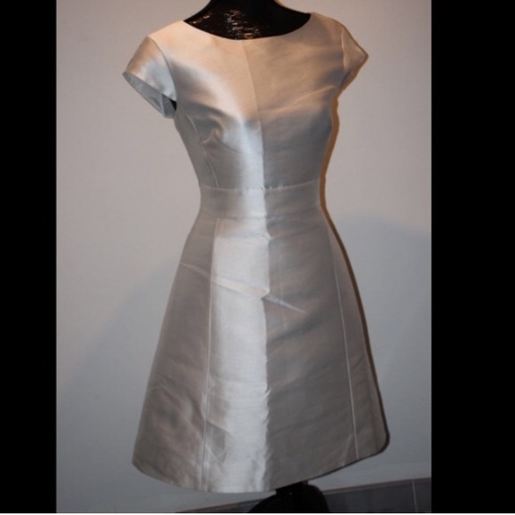 KATE SPADE WHITE BACKLESS MINI DRESS WEDDING #R76 - Picture 2 of 4