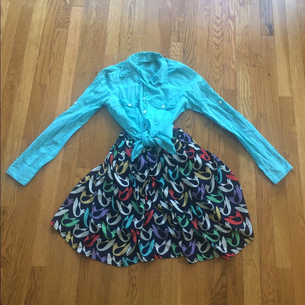 Quirky Bird Skirt