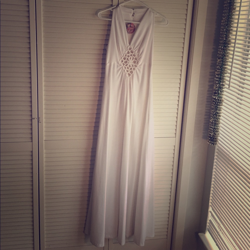Vintage White Maxi Dress