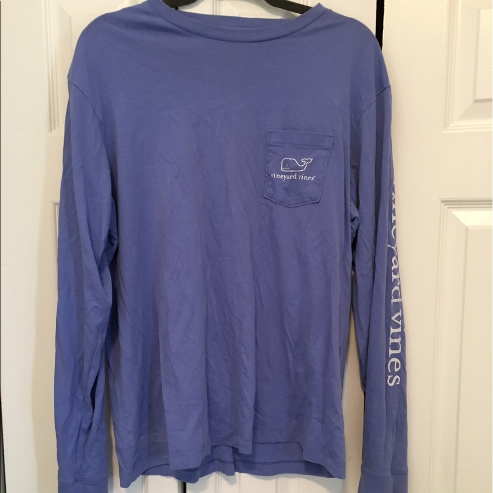 VV long sleeve tee (periwinkle)