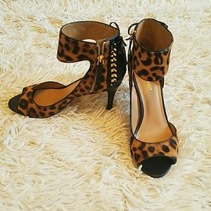 Nine West Cheetah Heels