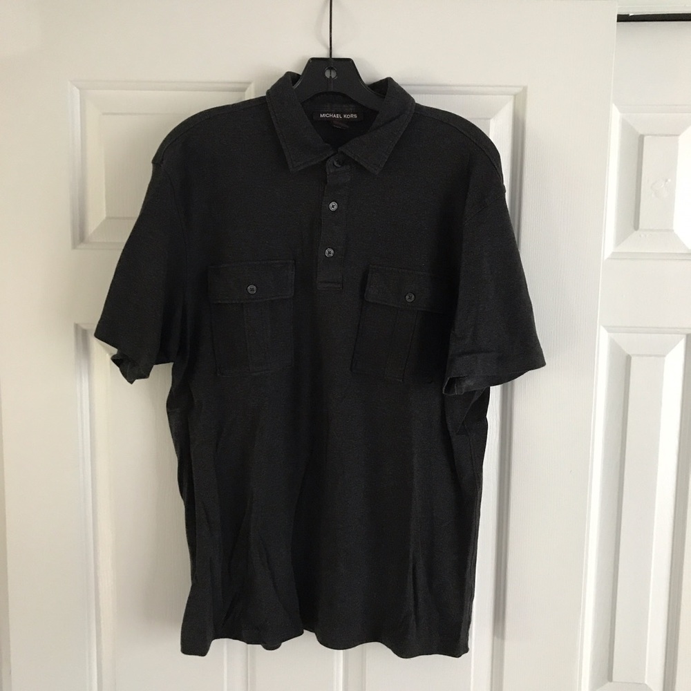 Dark Gray Michael Kors Polo