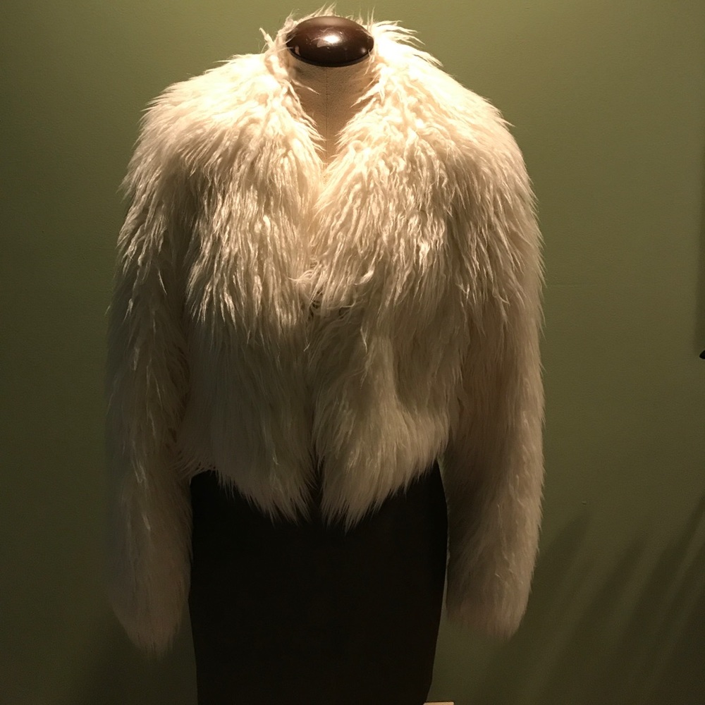 bebe faux fur jacket
