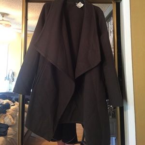 Olive green long sleeve coat