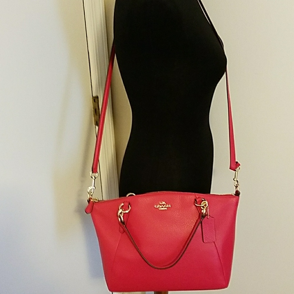 Auth Red Coach Crossbody purse NWT