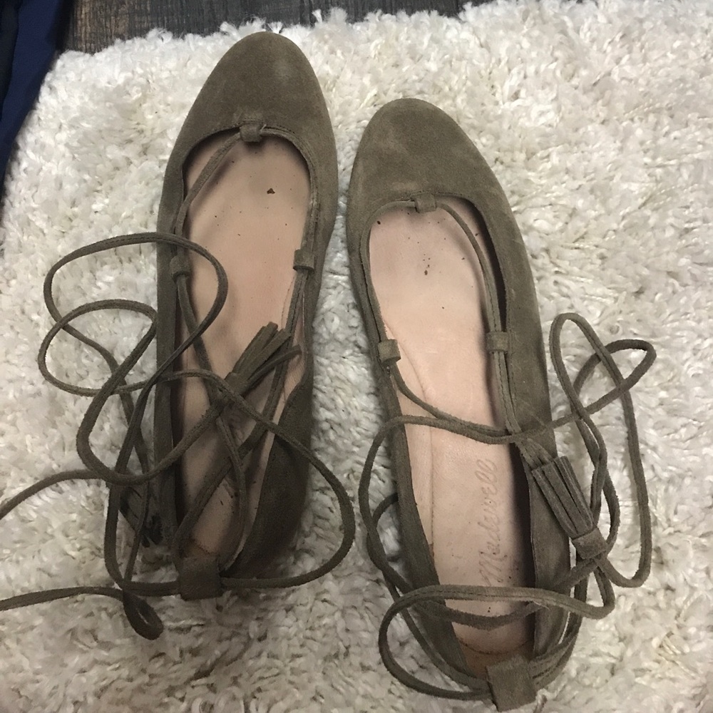Madewell lace up flats brand new