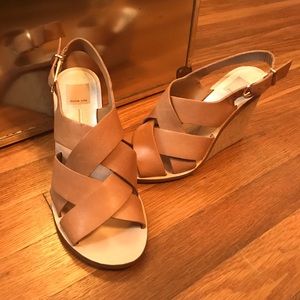 Dolce Vita Cute Leather Wedges with Cork