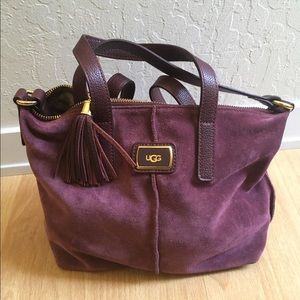 Suede purple UGG purse