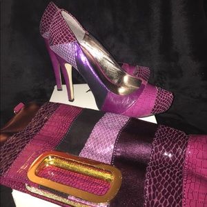 Aldo Pumps w/ matching clutch