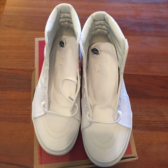 Vans Sk8 Hi True White BNIB Brand New Sz. 9 - Picture 4 of 4