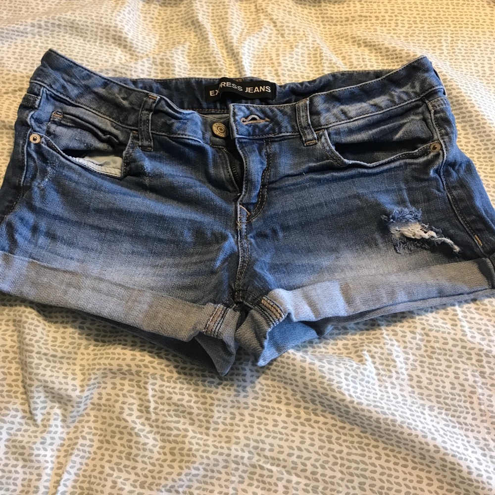 Express jean shorts